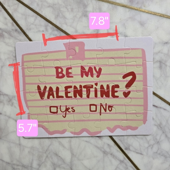 Valentine's Day Puzzle Gift Box Included - Picture 2 of 2